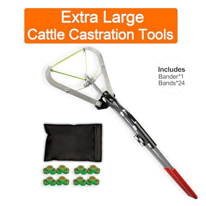 Cattle Banding Tool, Extra Large Castration Kit for Calves Large Livestock