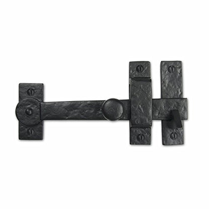Iron Valley - 7.5" Gate Drop Bar w/Knob (Lever Latch) - Solid Cast Iron