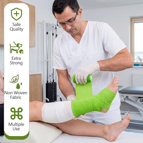 Treela 36 Pcs Self Adherent Bandage 4" X 5 Yard Wrap Breathable - color: Multicolor, size: 4" X 5 Yard
