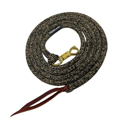 PARELLI 12 Foot Training Rope - Strong Everyday Use All-Purpose Horse Lead Rope with Loop & Latigo Popper | 9/16" Diameter Smooth Yachting Braid, Vaquero - color: Vaquero