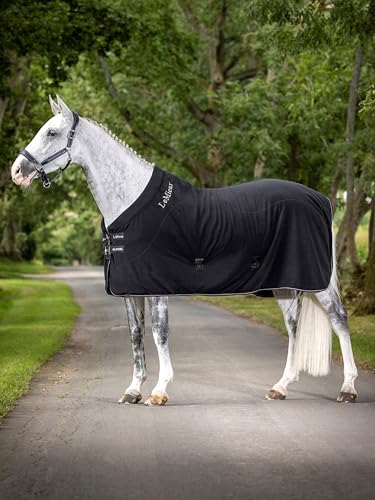 LeMieux Kudos Fleece Cooler Blanket - Optimum Cooling - Black - 69" - color: Black, size: 69"
