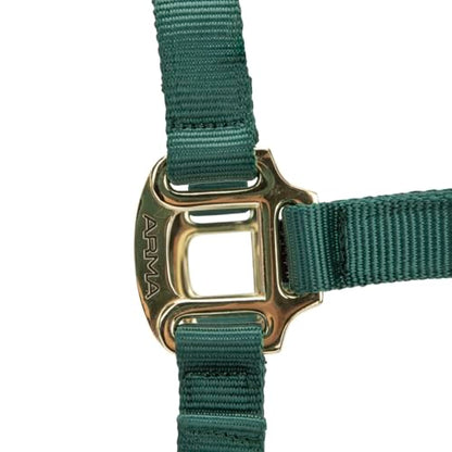 Shires ARMA Adjustable Nylon Halter - color: Hunter, size: Cob