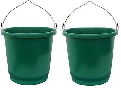 Farm Innovators FB-80 3 Gallon Heated Flat Back Buckets - Quantity 2