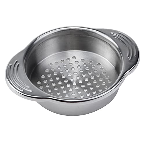 Antrader 4.5inch Stainless Steel Strainer for Straining, Draining & Rinsing