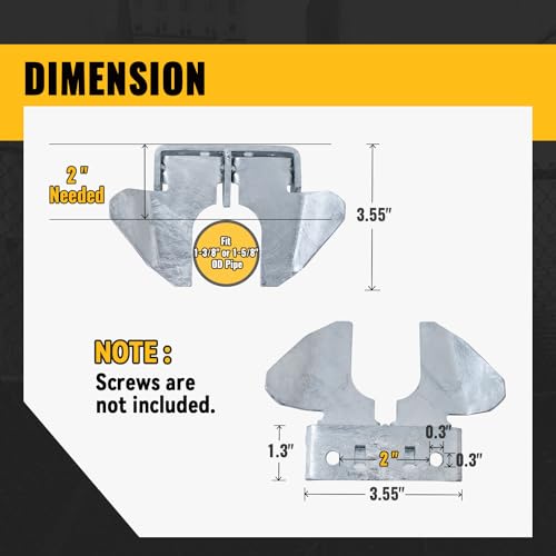 VIVIDA Butterfly Gate Latch, Wall Mount Gate Latch, 1-3/8" to 1-5/8", 1 PCS - color: Silver, 1 Pack