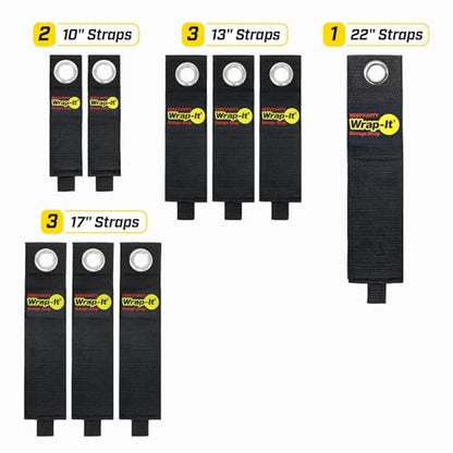 Heavy-Duty Wrap-It Storage Straps, Assorted 9 Pack - size: Assorted 9-Pack
