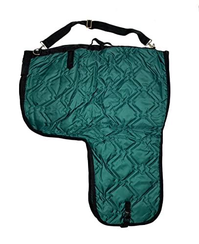 AJ Tack Western Padded Saddle Carrier Bag with Shoulder Strap, Black - color: Black