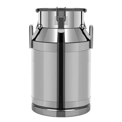 Milk Can Water Jug Coffee Canister Stainless Steel Bucket Milk Jug W/Independent Embedded Silicone Sealed Lid Easy to Use and Clean Storage (60L/15.8 Gallon) - color: 60L/15.8 Gallon