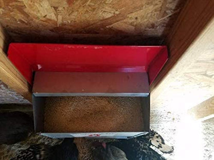 DUNCAN'S FAMILY FARM STORE Space Saving Mountable Steel Poultry Feeder (Front Feed, Front Loading) - size: Front Feeding