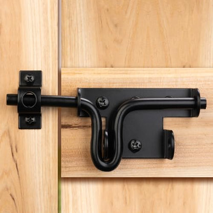 Slide Bolt Gate Latch Lock for Wooden Fence with Padlock Hole, 1pcs - size: Upgrade