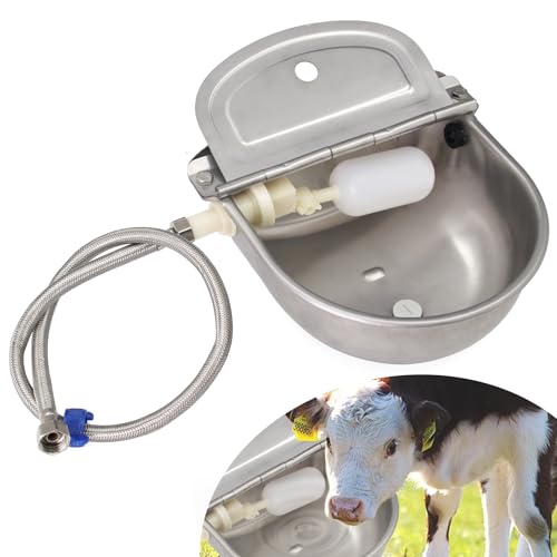 304Stainless Steel Automatic Dog Waterer with Float Valve 3/4'' Water Hose