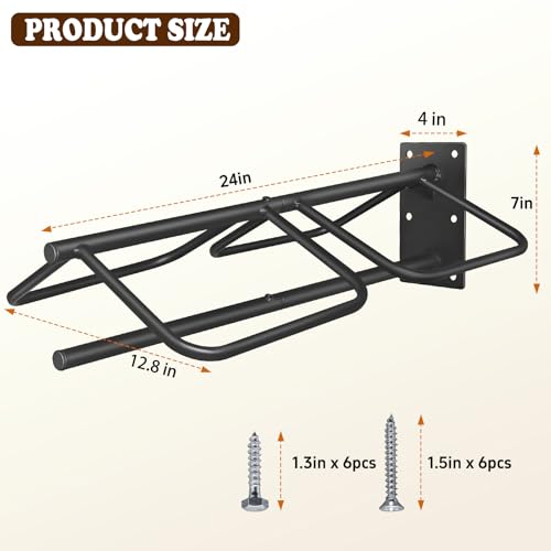 Saddle Rack with Pad Bar for Horse, Heavy Duty Wall Mounted Saddle