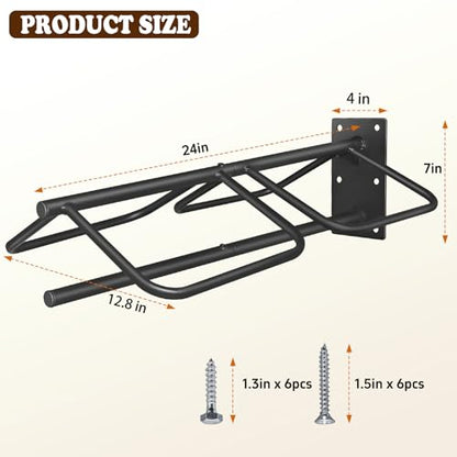 Saddle Rack with Pad Bar for Horse, Heavy Duty Wall Mounted Saddle