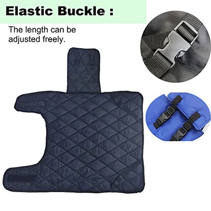 Calf Blanket Calves Warm Clothes Calf Saver Coat, Sheep Goat Blanket, for Keep Cows Goats Sheeps Warmming, Thickened Belly Protection - color: Blue 1Pcs