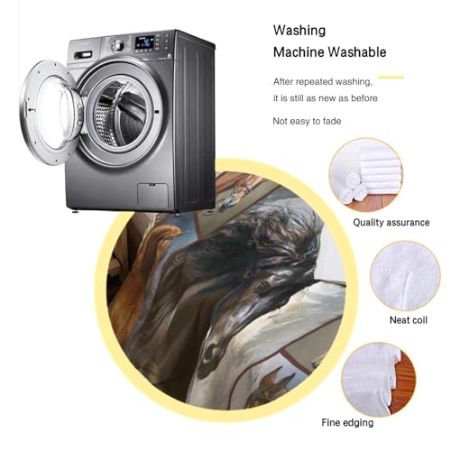 Air Conditioner Lightweight Horses Blanket Flannel Fleece Blanket Ultra Soft Throw Blanket for Couch Living Room Bed (60''x50'', Horses) - size: 60''x50''