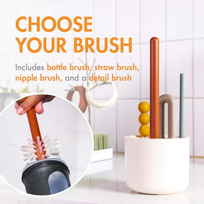 Boon Nursh Baby Bottle Gift Set with Mod Bottle Brush Set