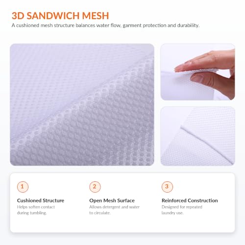Kimmama Bra Washing Bag for Laundry, Lingerie Bag for Washing Delicates, 7" - size: 3M(7x7x7")