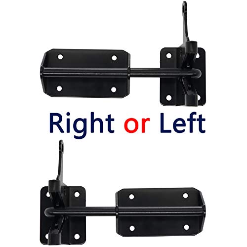 JIAHOO Heavy Duty Gate Latch for Wooden Fence with Cable Pull Opener
