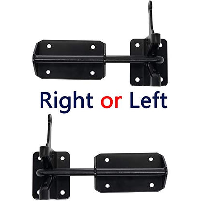 JIAHOO Heavy Duty Gate Latch for Wooden Fence with Cable Pull Opener