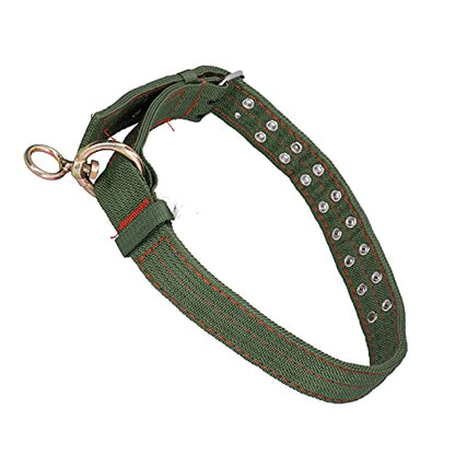 Cattle Collar, Adjustable Length Canvas Neck Strap for Livestock Supply (M)