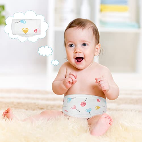 Seematn 8 Pcs Baby Belly Band, Umbilical Cord Cover for Newborn 0-12 Months