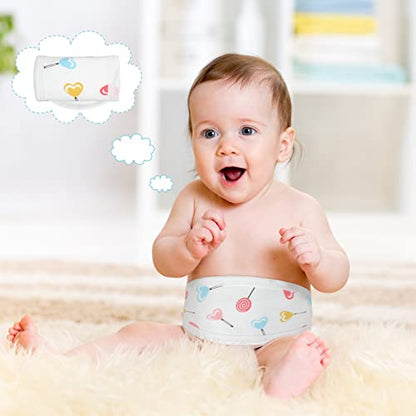 Seematn 8 Pcs Baby Belly Band, Umbilical Cord Cover for Newborn 0-12 Months