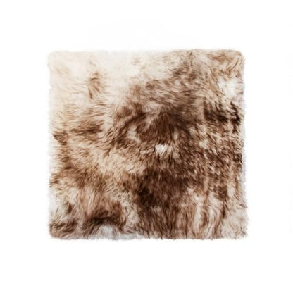 Natural Sheepskin Chair Pad, Non-Slip, Gradient Chocolate, 1 Pack - color: Gradient Chocolate, size: 1 Count (Pack of 1)