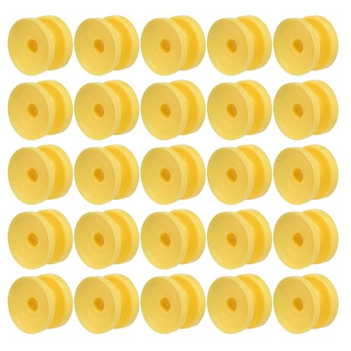 Donut Corner Post Electric Fence Insulators, Yellow, 20 - color: yellow, size: 20
