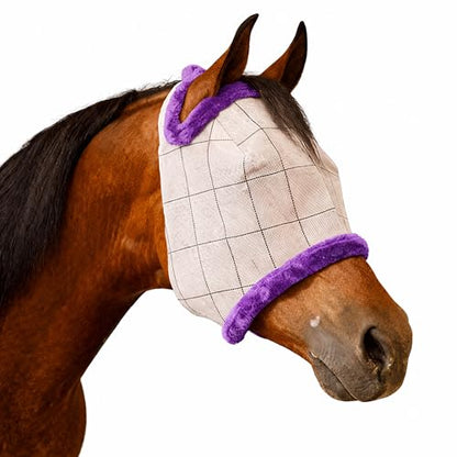Farnam SuperMask II Horse Fly Mask Without Ears for Eyes, Yearling Size - size: Yearling