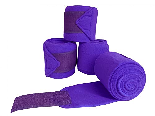 Showman Pony Fleece Polo Wrap - color: Purple
