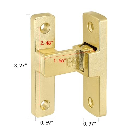 Gold 90 Degree Barn Door Lock ，Right Angle Door Lock Latch - color: Gold_90 Degree