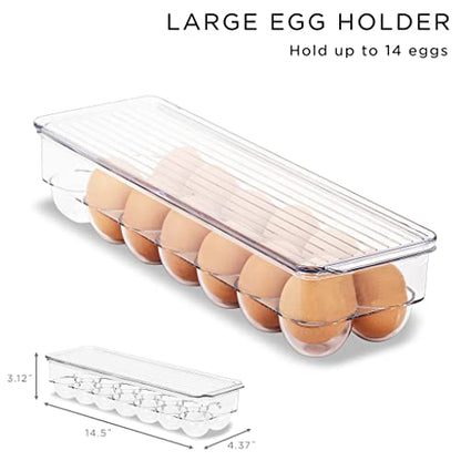 Sorbus Fridge Organizers and Storage Bins for Pantry & Fridge (6 Piece Set) - size: 6 pack