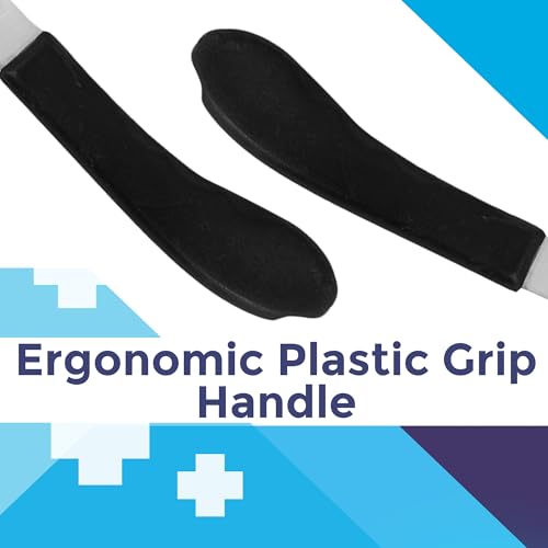 Regular Hoof Knife for Horses – Farrier Tool with Plastic Grip – Hoof Trimming Knife for Equine Care & Veterinary Use (Left Hand) - style: Wide Blade - RH