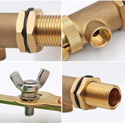 1/2 Inch Brass Valve with Plastic Float Water Float Valve with Adjustable Arm Automatic Fill Float Ball Valve for Water Tank Fountains Livestock Waterer