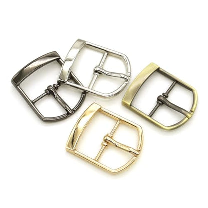 16 Pieces Metal Belts Buckles Pin Buckle Single Prong Buckle for Leather Hardware (2.5cm)