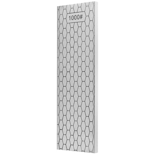 S SATC Diamond Sharpening Stone 2 Side Grit 600/1000 Diamond Plate Honing Stone 8-inch Hone Sharpener White - style: 600&1000Grit