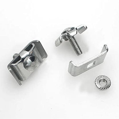 Gridwall Joining Clip , JruiZhp 10 Pcs Silvery Wire Grid Panel Connector Grid Panel Joiner Connectors Grid Wall Clamps Grid Connectors, for Wall Grid Panels (Galvanization)