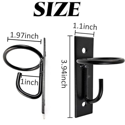 ROYHOO 4PCS Bucket Hooks for Horses Equestrian Bucket Hook Metal Water Bucket Hangers Horse Stalls Feed Bucket Barn Farmhouse Supplies (4)