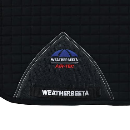 WeatherBeeta Prime Air-Tec Dressage Saddle Pad - color: Black, size: Large