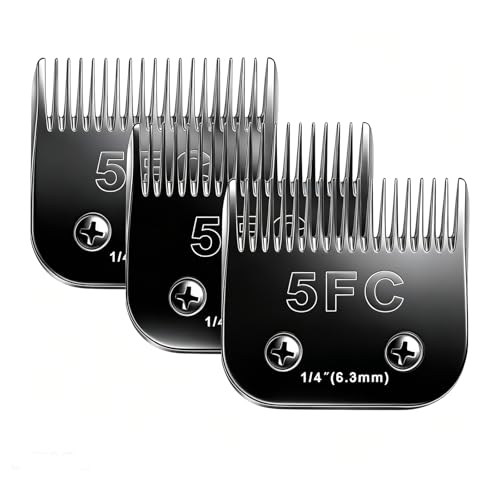 5F Blades Dog Grooming Blades Compatible with Andis - color: 2pc #3/4ht