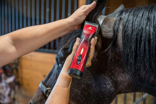Andis 562293 Pulse ZR II 5-Speed Detachable Pet Clipper with 30W Wide Blade - color: Burgundy