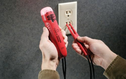 Gardner Bender GVT-392 Vibrating Solenoid Voltage Tester, 120 - 480 V AC/DC and DC Polarity, Neon - style: Solenoid Voltage