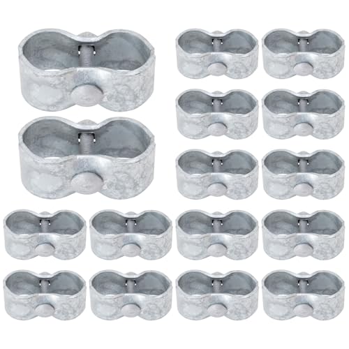 VIVIDA 1-5/8" Dog Kennel Clamps 16-Pack, Chain Link Fence Panel Clamps - size: 1-5/8" (16 PCS)