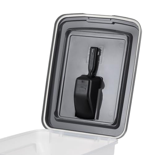 IRIS USA Dog Food Storage Container, Up to 58 lbs, Dark Gray, Made in USA - color: Dark Gray, size: 58 lbs