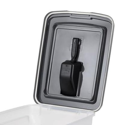 IRIS USA Dog Food Storage Container, Up to 58 lbs, Dark Gray, Made in USA - color: Dark Gray, size: 58 lbs