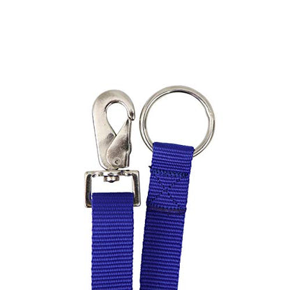 Derby Originals Heavy Duty Adjustable 30” Nylon Hanging Bucket Straps for Water and Feed Buckets - Available in 16 Colors and Patterns (Blue Chevron) - color: Blue Chevron