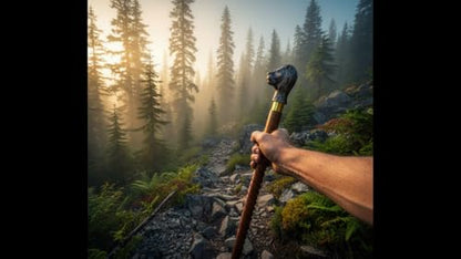 Handmade Solid Brass Head Handle Vintage Style Antique Wooden Walking Stick Cane Gift (3 Fold Wooden Walking Cane) - style: Lion handle stick