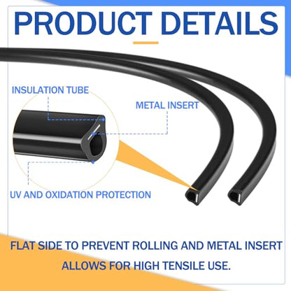 Pushglossy 50 Pcs 20" Electric Fence Underground Wire Insulator Corner Post