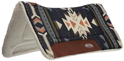 Weaver EquineSaddle Pad - color: SANTA FE-NAVY/OFF WHITE