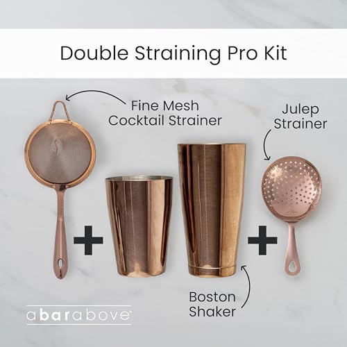 A Bar Above Conical Mesh Strainer, Fine Cocktail Sieve, Antique Copper - color: Antique Copper, size: Regular